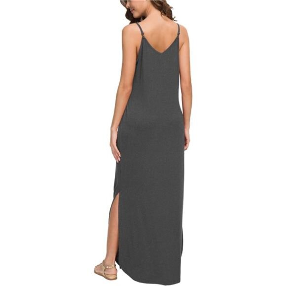 Women's Summer Casual Loose Dress Beach Cover Up Long Cami Maxi - Picture 5 of 6